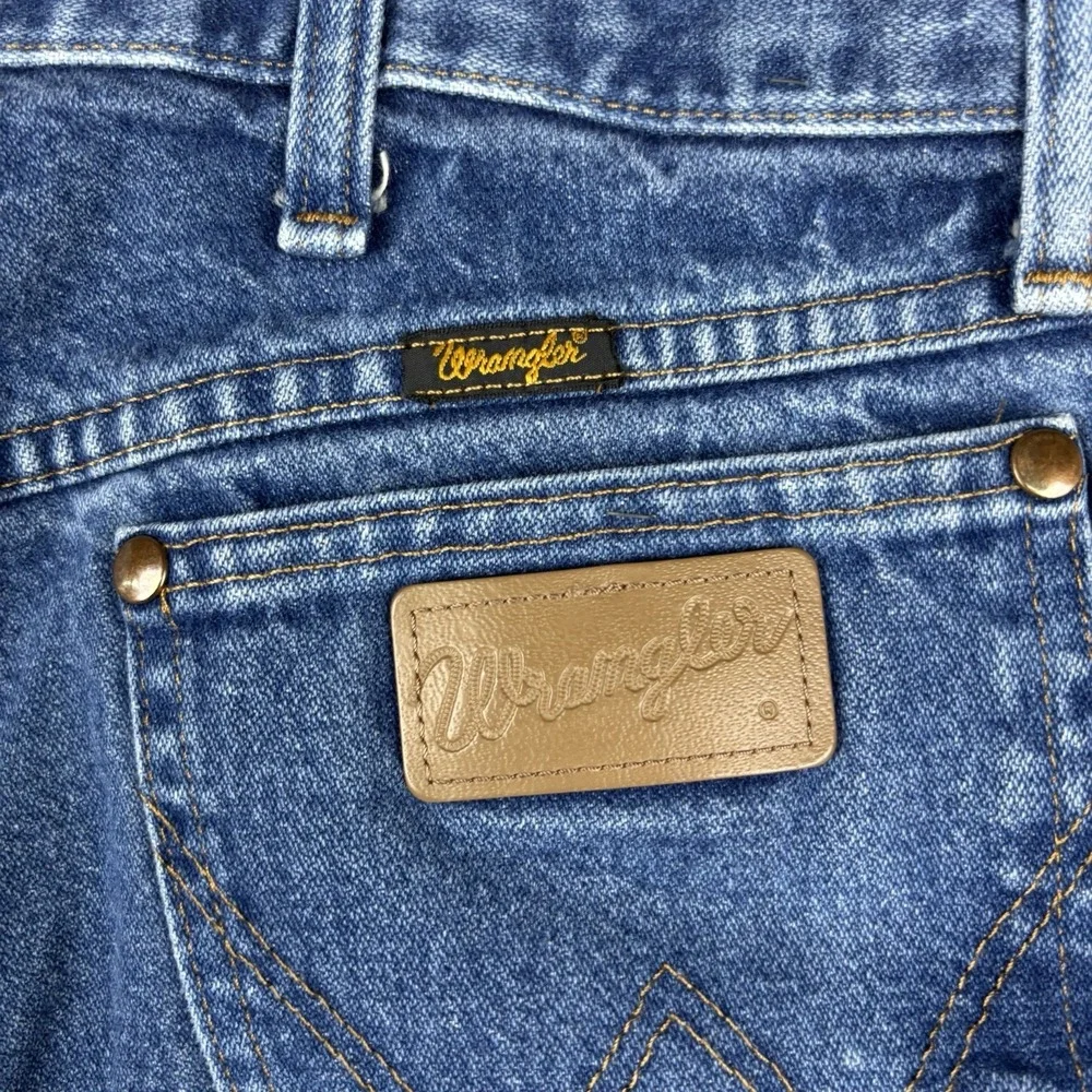 Wrangler Jeans 13MWZ Mens 36x29 (Fits 35x28) Cowboy Cut Western Blue Medium Wash